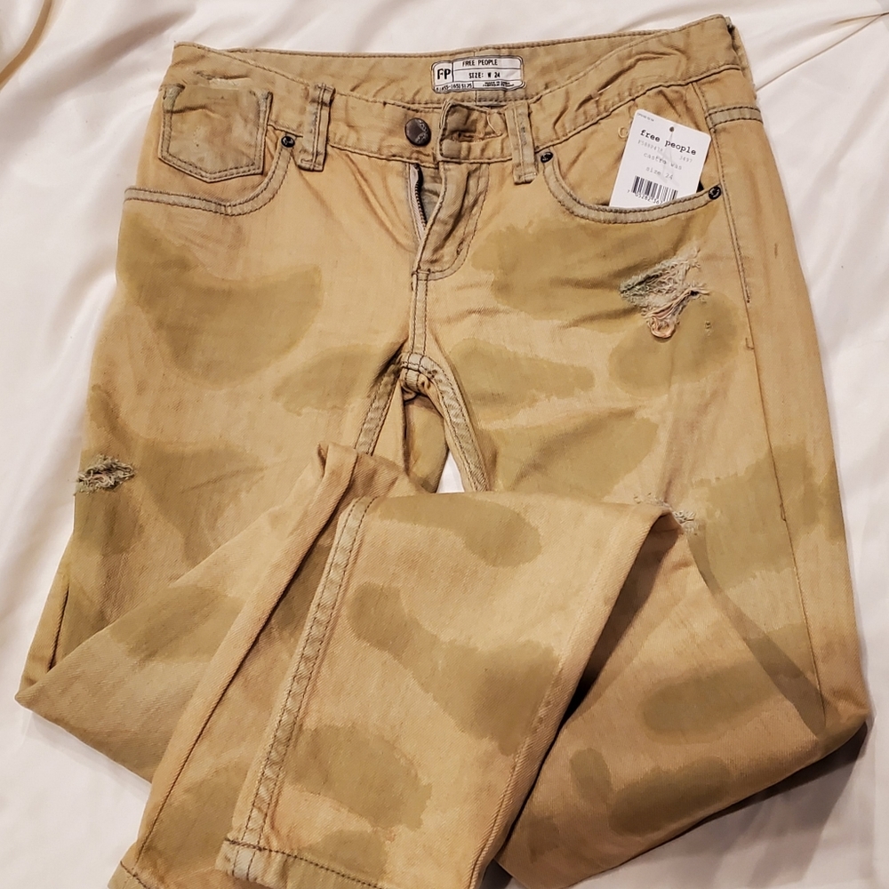 Free People distressed jeans Sz 24 NWT